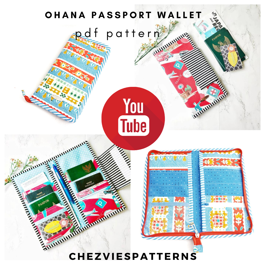 Ohana Family Passport Wallet Sewing Pattern (with Video)