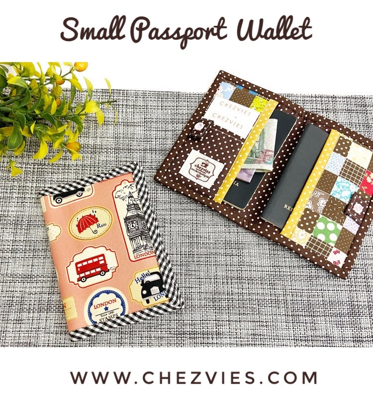 Voyage Small Passport Wallet Sewing Pattern With Video Tutorial