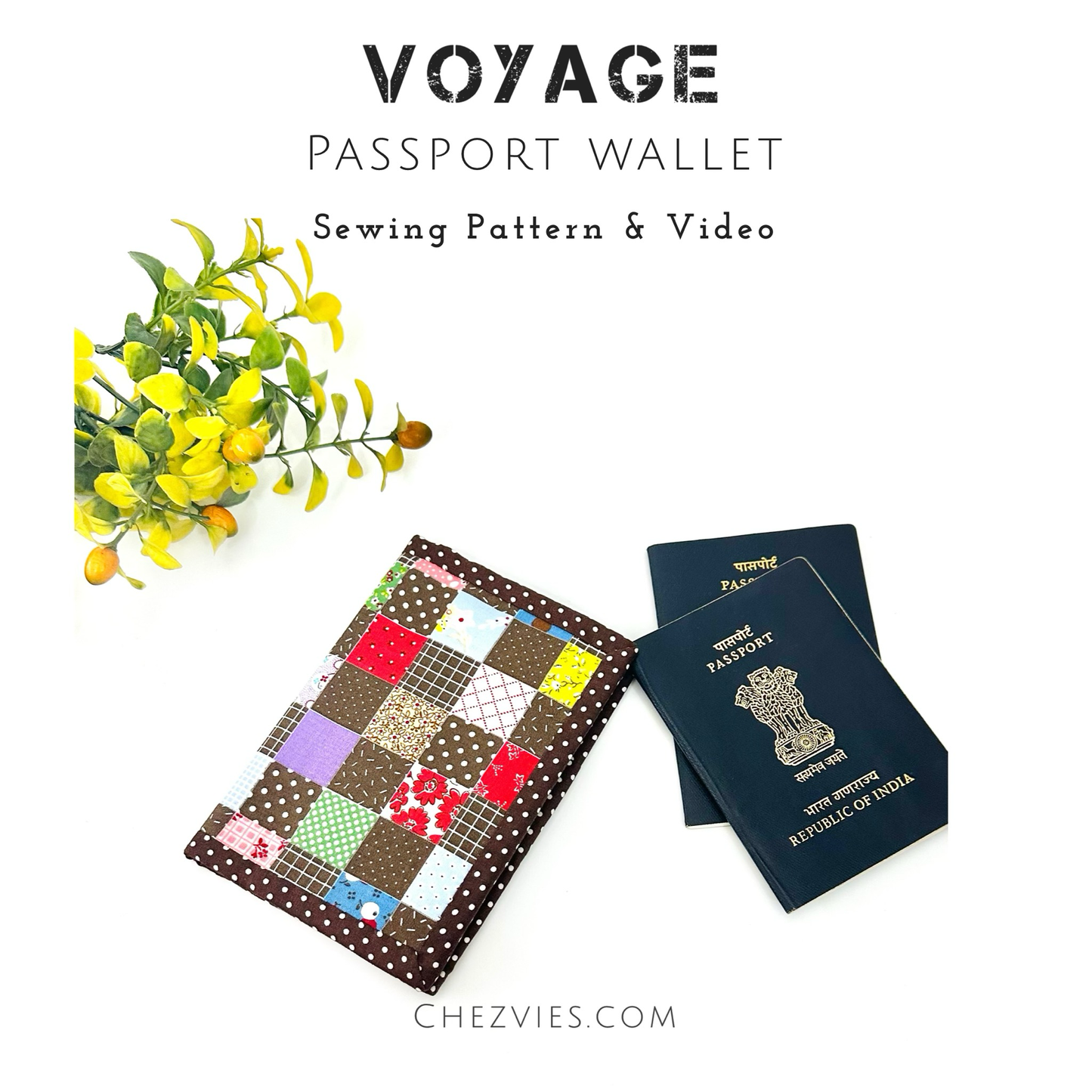 Voyage Small Passport Wallet Sewing Pattern With Video Tutorial