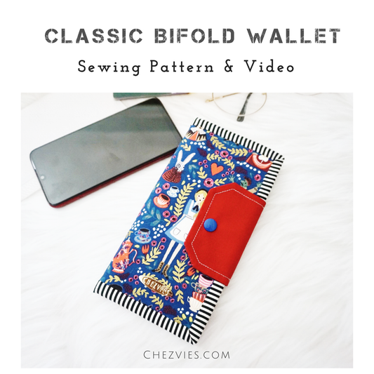 Classic Bifold Wallet Sewing Pattern (with Video)
