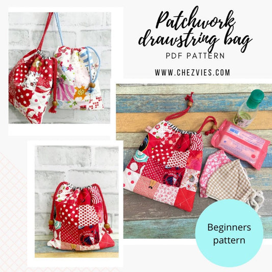 DIY Drawstring Bag Pattern Tutorials for Beginners